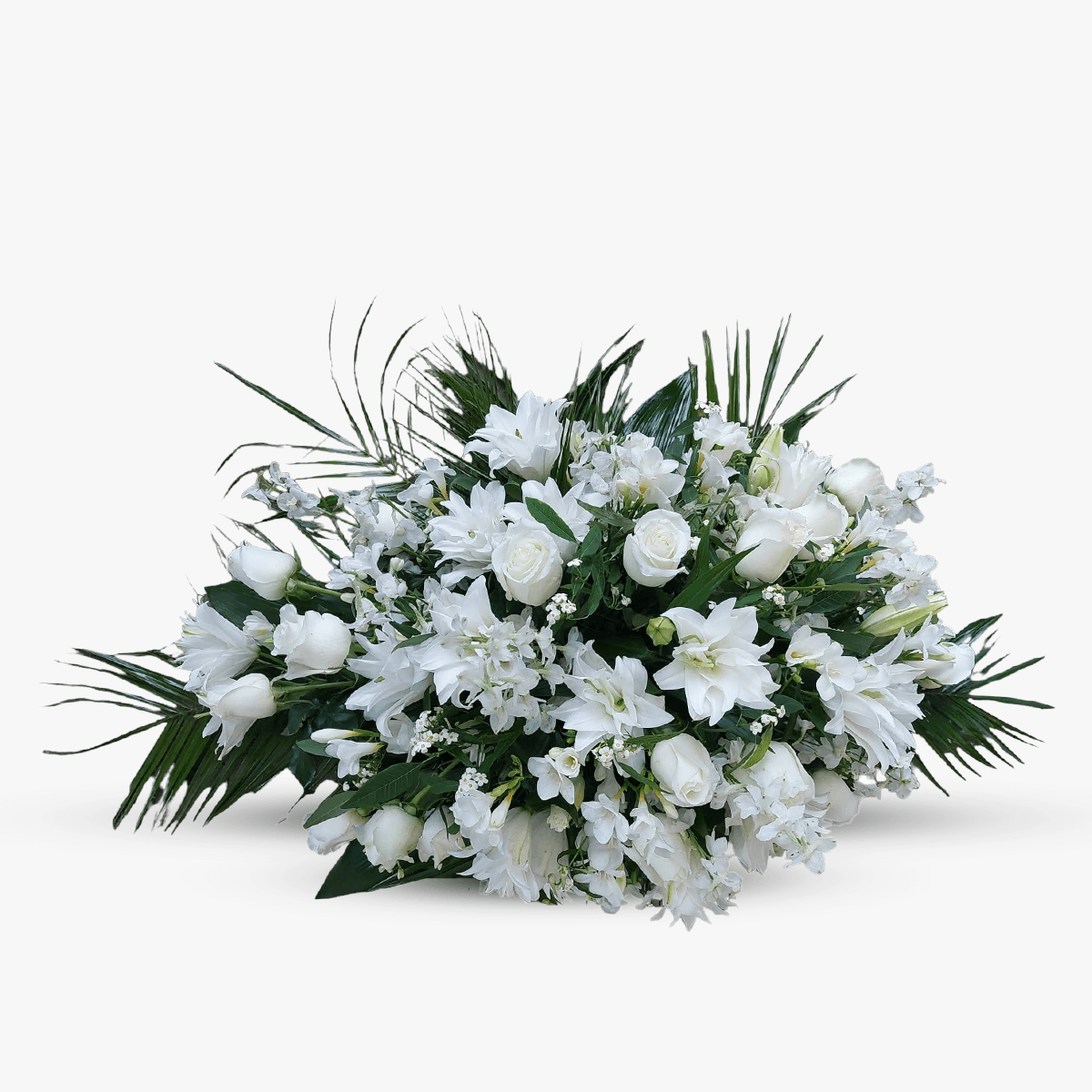 Aranjament funerar Alb Simplu