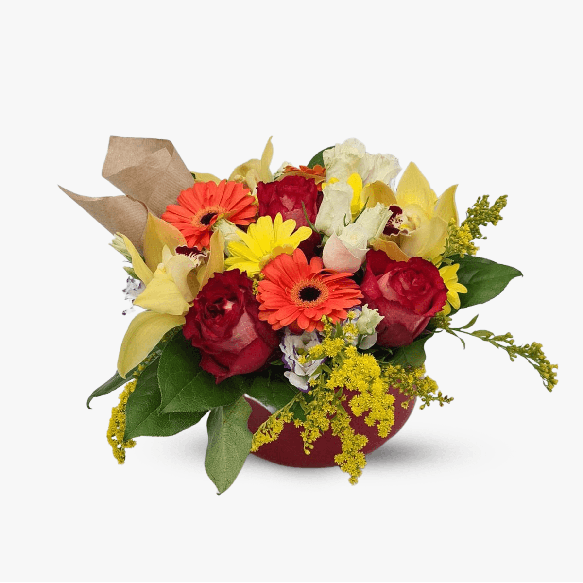 Buchet de 21 frezii multicolore