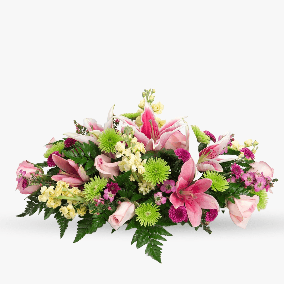 Aranjament funerar cu crini