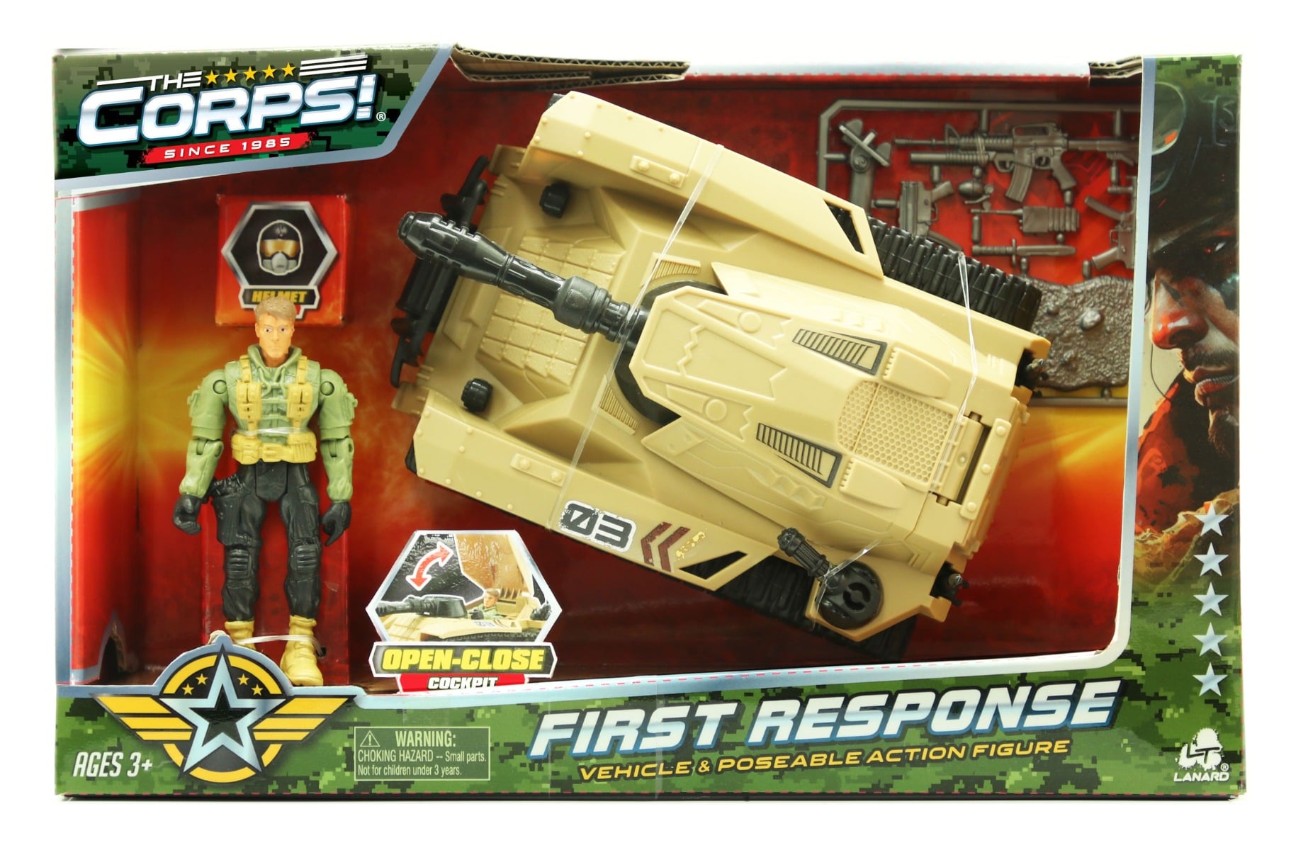 Set tanc cu figurina, The Corps Universe, Lanard Toys