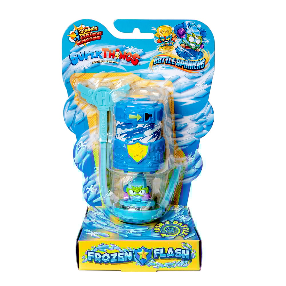 Figurina cu Battle Spinners, SuperTings, Frozen Flash
